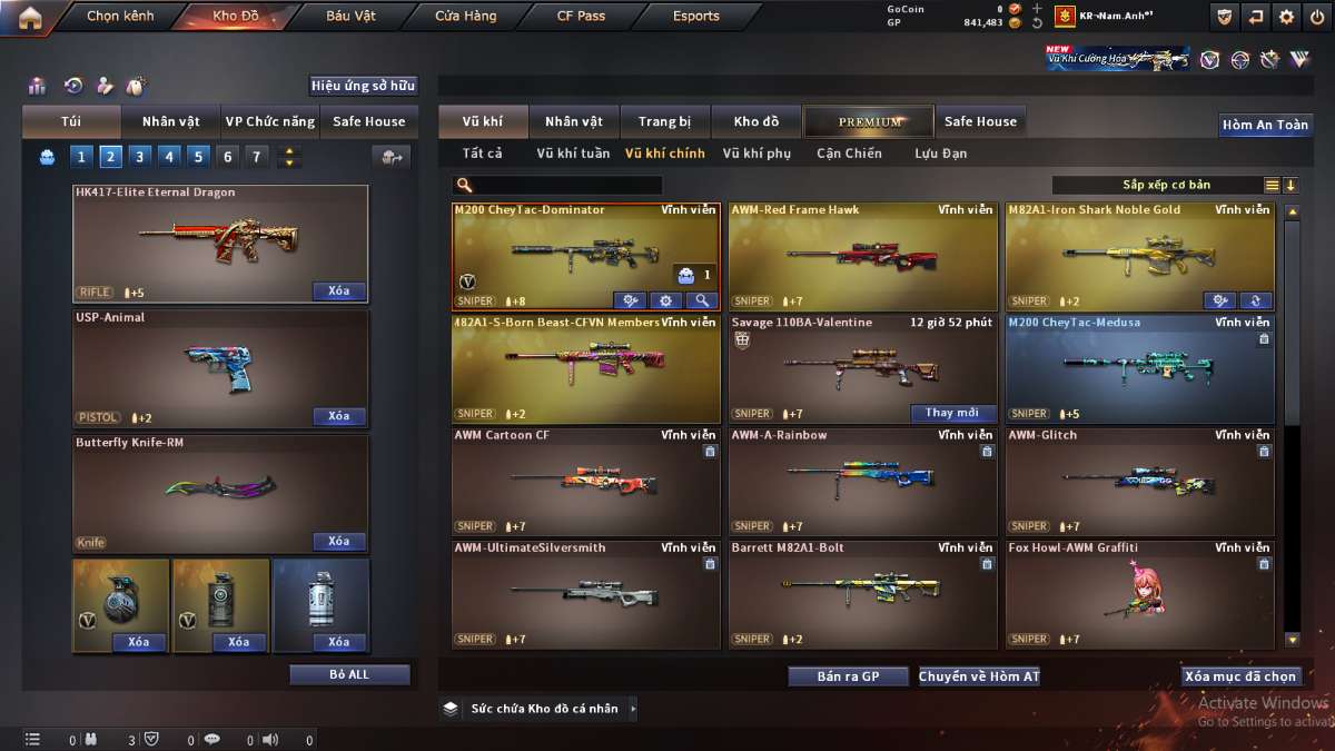 shop acc cf uy tin gia re